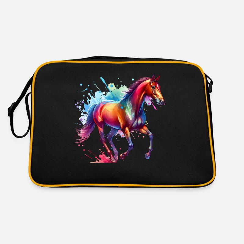 Irisches Zugpferd Geschenk Pferd Retro Tasche