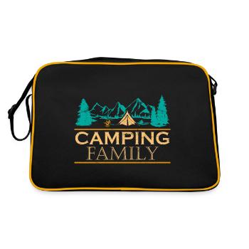 Camping Camping Vacances Famille - Sac Retro - noir/or - Dos