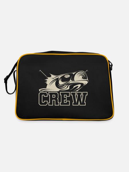 Fishing Angler Fishing Crew - Retro Bag - black/gold - Back