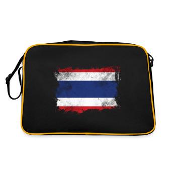 Drapeau de la Thaïlande - Sac Retro - noir/or - Dos