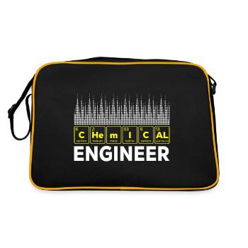 Chemical Engineer - Retro Tasche - Schwarz/Gold - Hinten