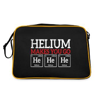 L’hélium vous fait il il la chimie élément de blague - Sac Retro - noir/or - Dos