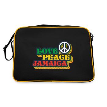Jamaica Love Jamaica Holidays - Sac Retro - noir/or - Dos