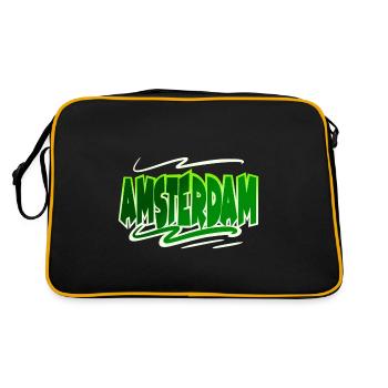 Amsterdam - Retro Bag - black/gold - Back