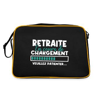 Retraite en cours de chargement - Sac Retro - noir/or - Dos