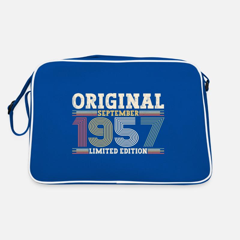 66th Birthday Original September Year 1957 Retro Bag