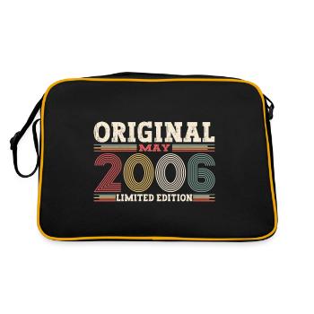 Original Mai 2006 Année 2006 Anniversaire 2006 - Sac Retro - noir/or - Dos