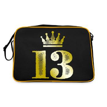 13 Chiffre Couronne Or - Sac Retro - noir/or - Dos
