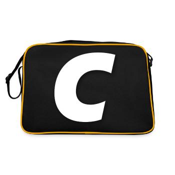 C - Sac Retro - noir/or - Dos