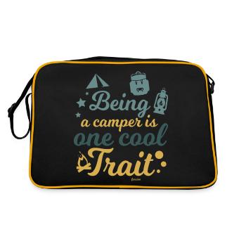 Je suis campeur - Sac Retro - noir/or - Dos