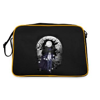 horreur halloweefn fleddermäuse épée de combattant - Sac Retro - noir/or - Dos