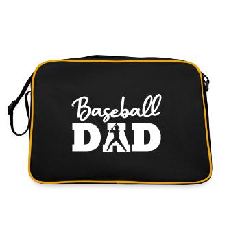 Père de baseball - Sac Retro - noir/or - Dos