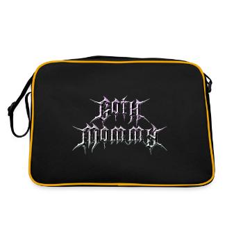 Goth Baddie! Goth Girl Gothic Aesthetic - Retro Bag - black/gold - Back