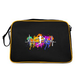 Female Soccer Soccer Heartbeat - Retro Bag - black/gold - Back