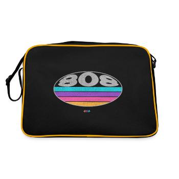 808 Boîte à rythmes SYNTHÉTISEUR analogique - Sac Retro - noir/or - Dos