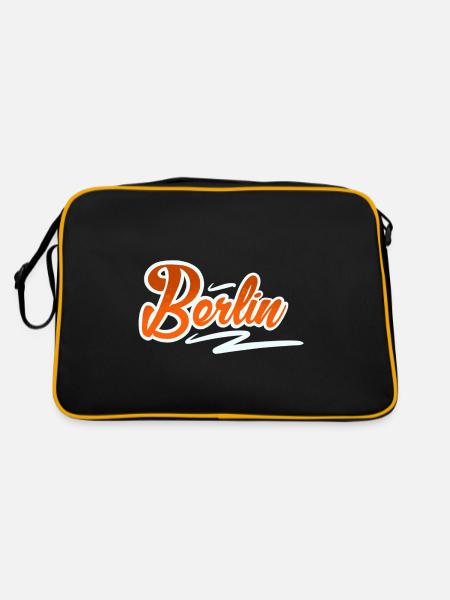 Berlin - Retro Bag - black/gold - Back