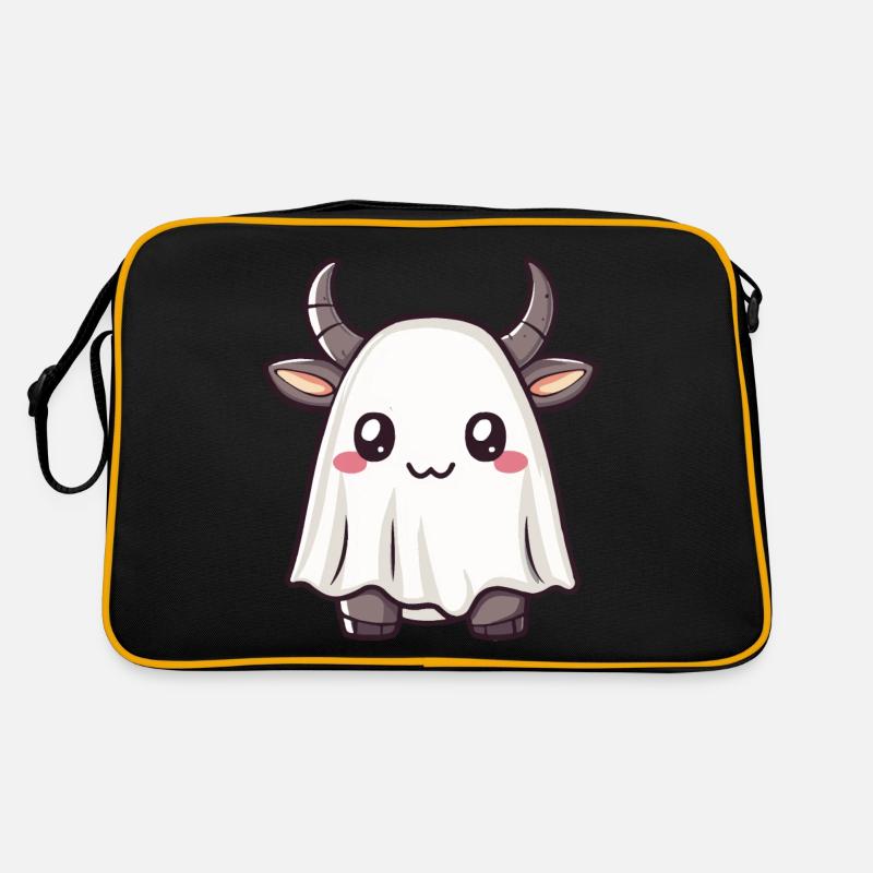 Stier Halloween Comic Geist Retro Tasche