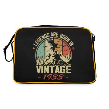 Les Légendes Sont Nées En 1933 - 91e Anniversaire - Sac Retro - noir/or - Dos
