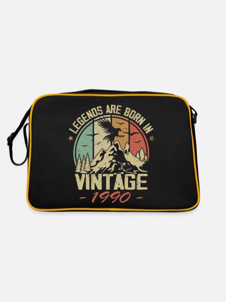The Legends Were Born In 1990 - 34th Anniversary - Retro Bag - black/gold - Back