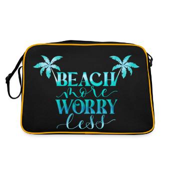 Plage Plus. Inquiétez-vous moins. - Sac Retro - noir/or - Dos