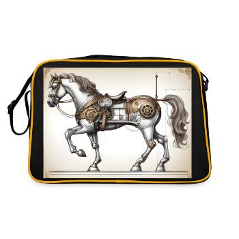 Mechanical Horse #2 - Retro Bag - black/gold - Back