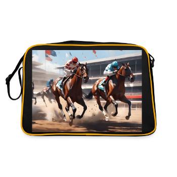 Horse Racing #1 - Retro Bag - black/gold - Back