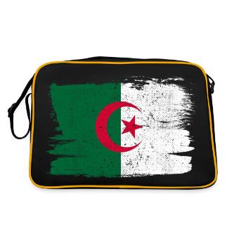 Drapeau de l’Algérie Bandiera Peace Vintage - Sac Retro - noir/or - Dos