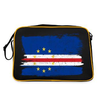 Cape Verde Flag Flag Peace Vintage - Retro Bag - black/gold - Back
