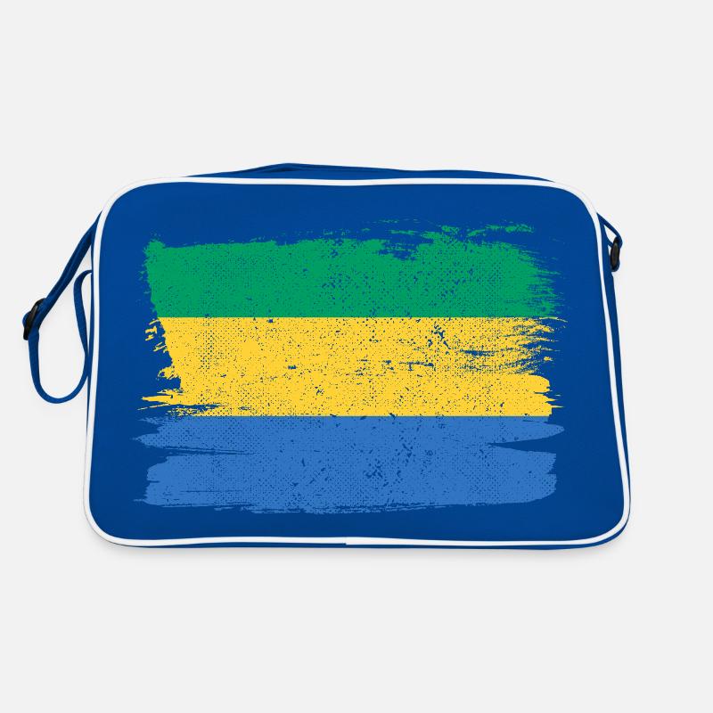 Drapeau du Gabon Drapeau Paix Vintage Sac Retro