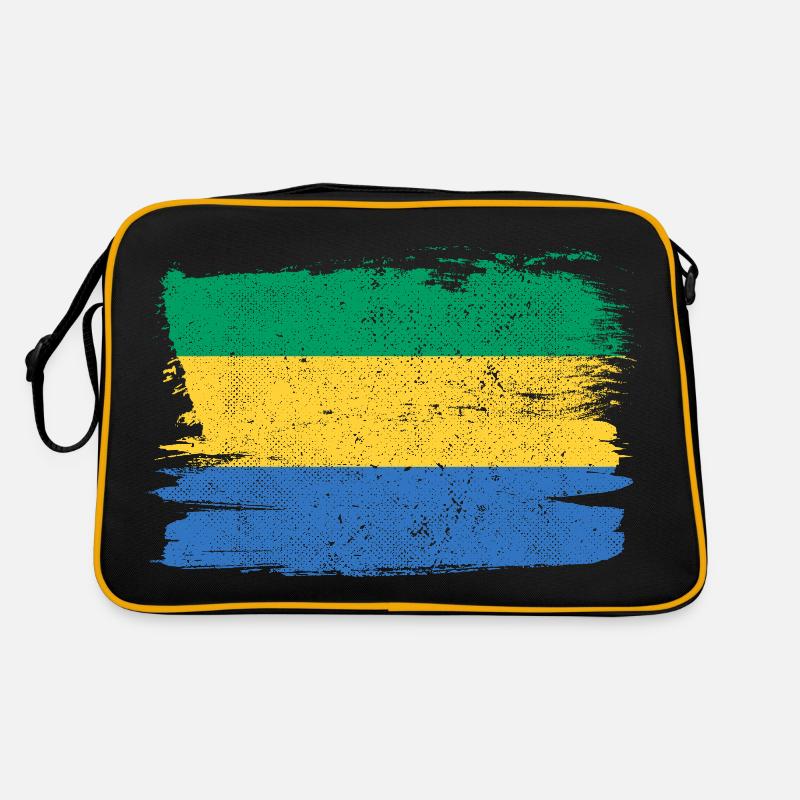 Drapeau du Gabon Drapeau Paix Vintage Sac Retro
