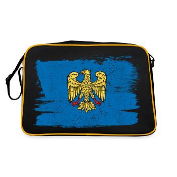 Friuli Italy Flag Flag Peace Vintage - Retro Bag - black/gold - Back