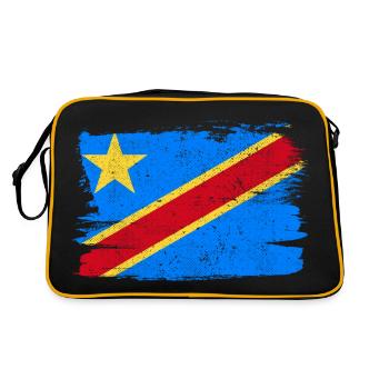Democratic Republic of the Congo Flag - Retro Bag - black/gold - Back