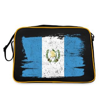 Guatemala Flag Flag Peace Vintage - Retro Bag - black/gold - Back