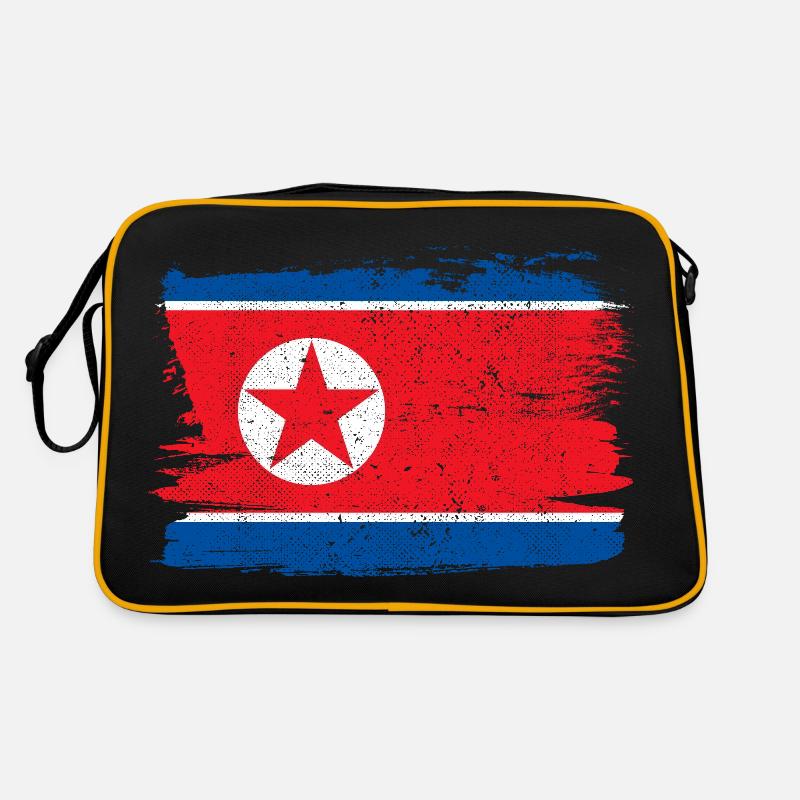 Drapeau de la Corée du Nord Drapeau de la Corée du Nord Paix Sac Retro