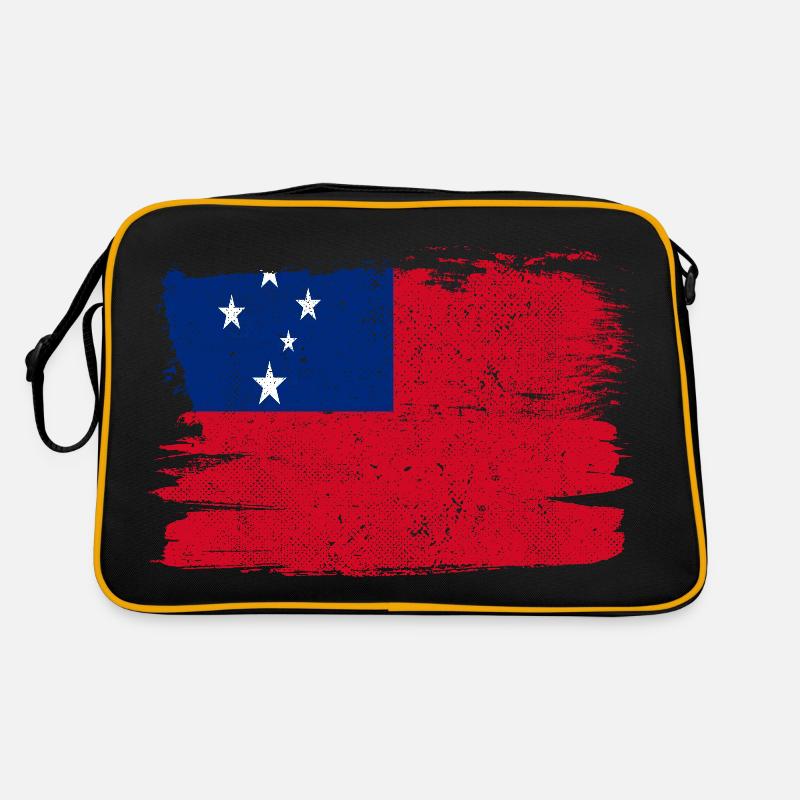 Samoa Flagge Flagge Frieden Vintage Retro Tasche