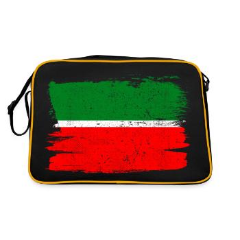 Tatarstan Flagge Flagge Frieden Vintage - Retro Tasche - Schwarz/Gold - Hinten