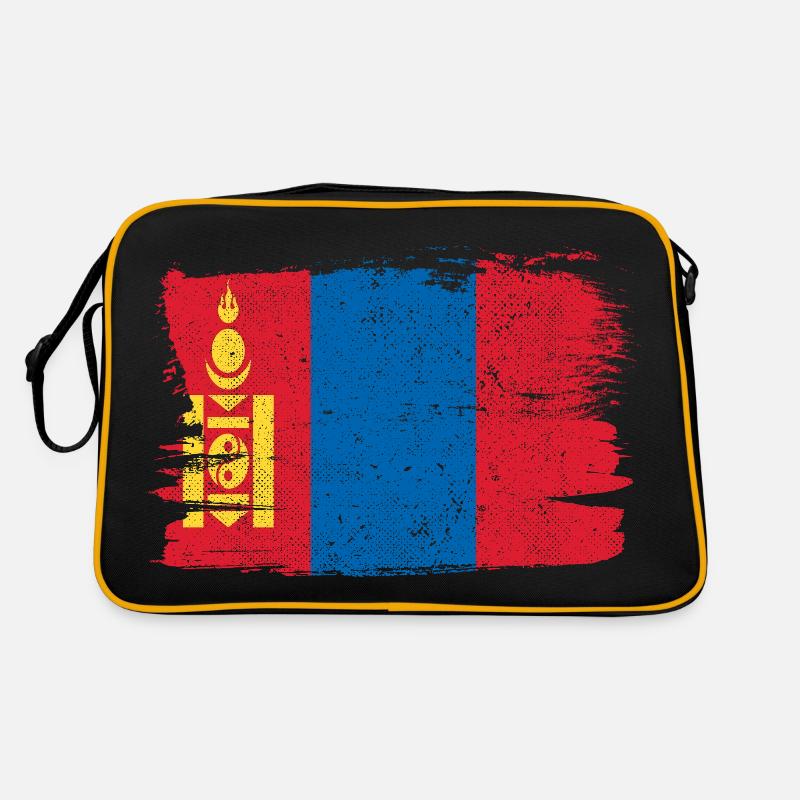Mongolie drapeau drapeau paix Vintage Sac Retro