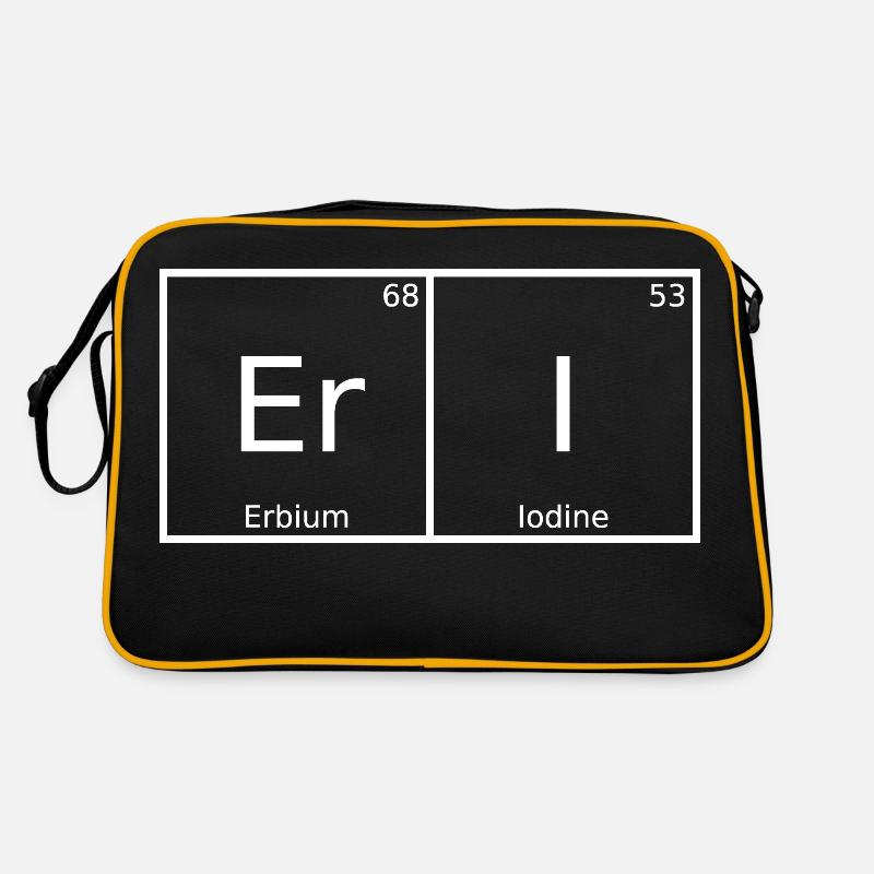 Eri Name First Name Chemistry Periodic Table Elements Retro Bag