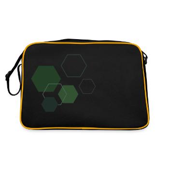 Tesla | Musk, future, development, android - Retro Bag - black/gold - Back