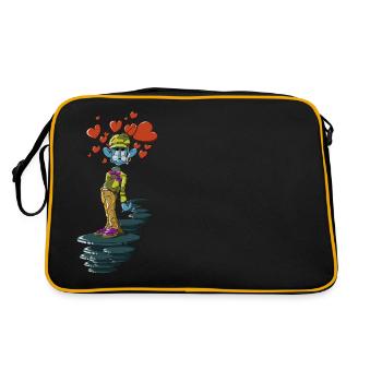 She makes me so high - Retro Tasche - Schwarz/Gold - Hinten