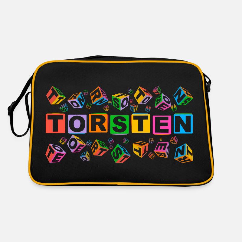 TORSTEN colourful cubes Retro Tasche