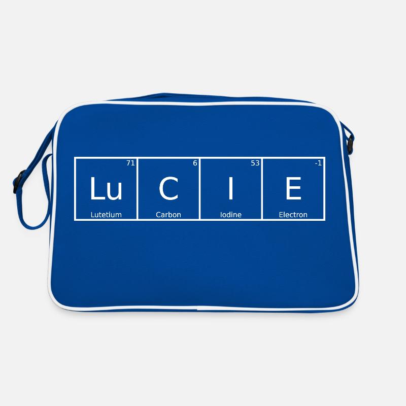 Lucie Nom Prénom Chimie Tableau périodique Éléments Sac Retro
