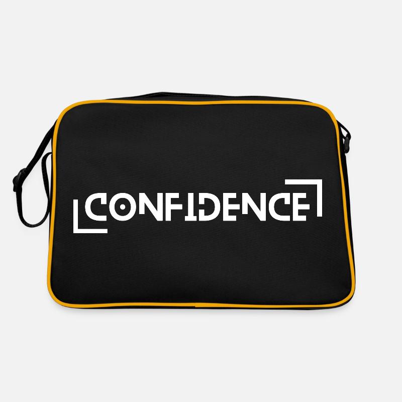 Confidence - Retro Tasche - Schwarz/Gold