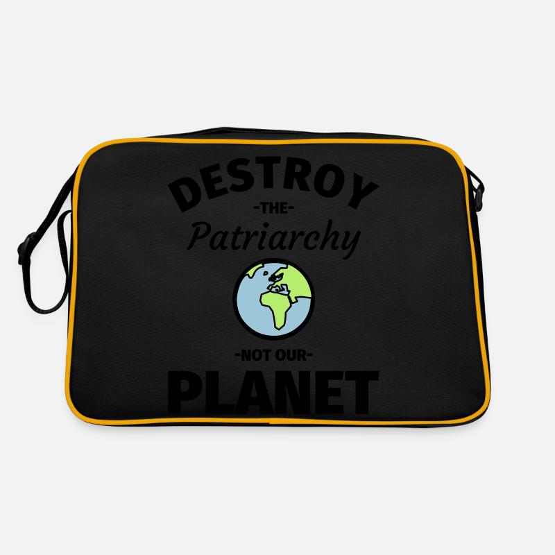 Feminismus Feministin - Retro Tasche - Schwarz/Gold