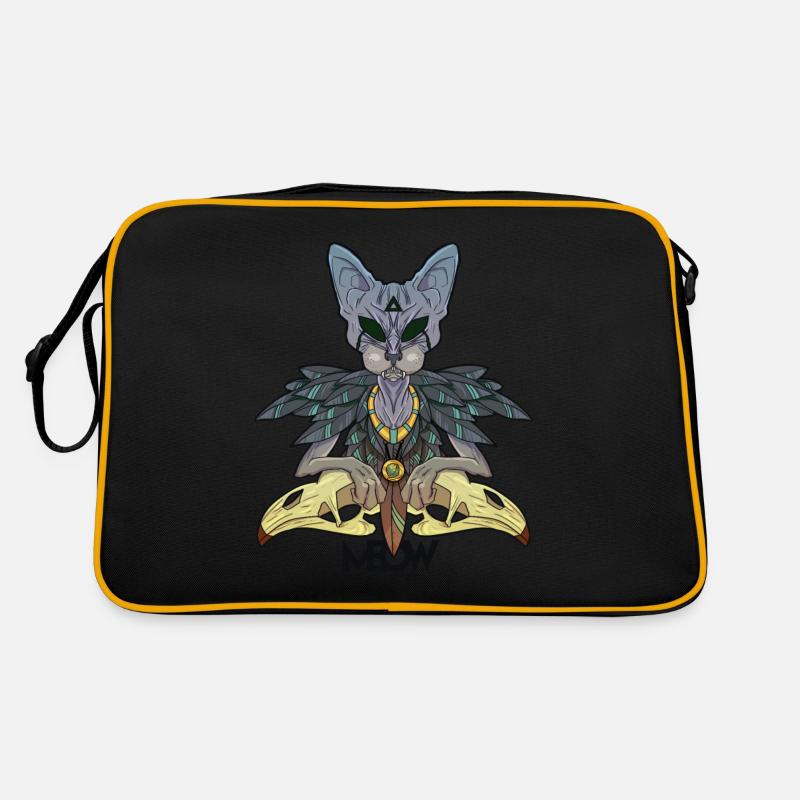 Roi chat - Sac Retro - noir/or