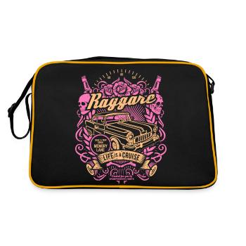 Raggare Suède Greaser Culture T Shirt Design - Sac Retro - noir/or - Dos