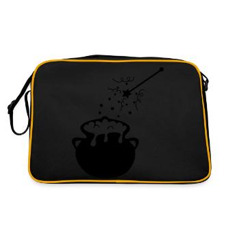 Chaudron à baguette - Sac Retro - noir/or - Dos