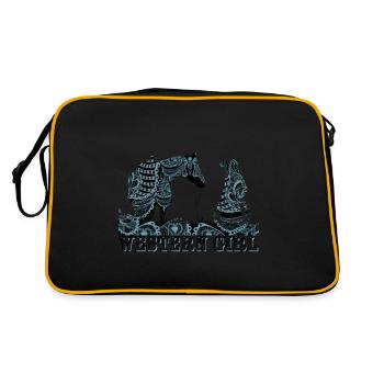 Fille occidentale - Sac Retro - noir/or - Dos
