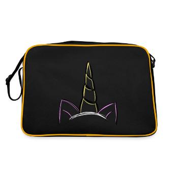 Licorne - Sac Retro - noir/or - Dos