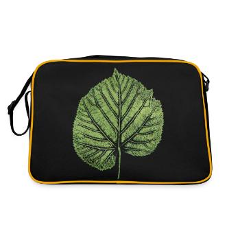 Feuille de tilleul / Feuille de tilleul / NATURE - Sac Retro - noir/or - Dos